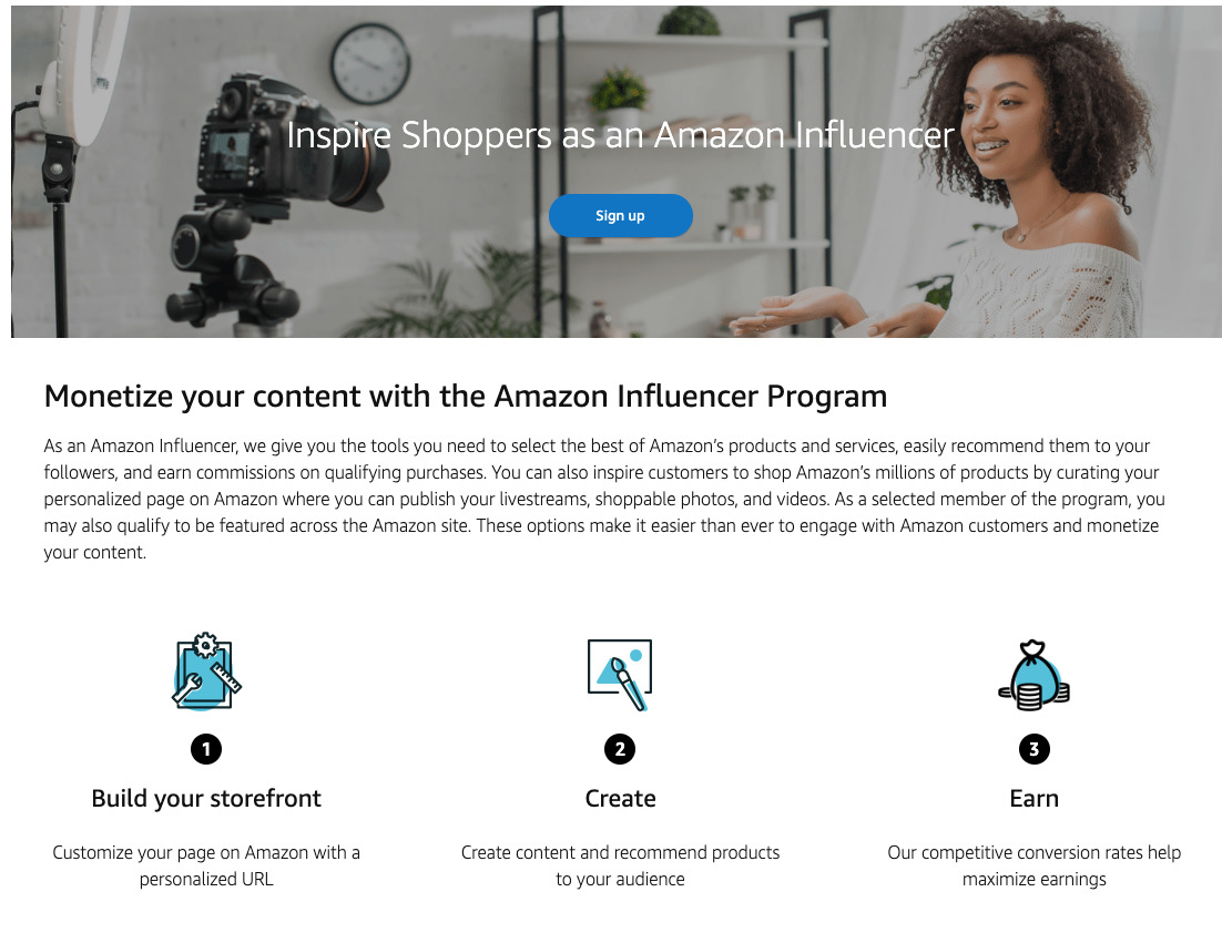 Amazon Influencer Program